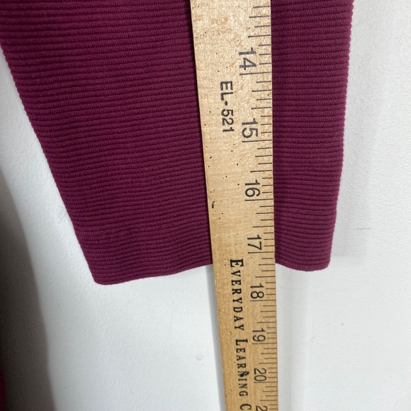Boden Violet Ottoman Dress 2 Ruby Red Ribbed Midi Collar Classic Preppy Twee - Picture 11 of 11